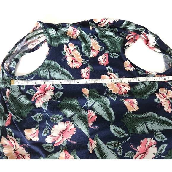 Urban Coco Floral High Low Kimono Vest Small - Picture 9 of 12